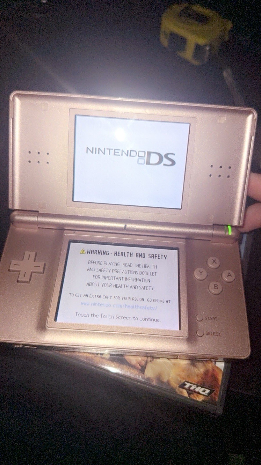 Nintendo DS Lite Pink Console with 5 Games Paws & Claws Club Penguin Garfield