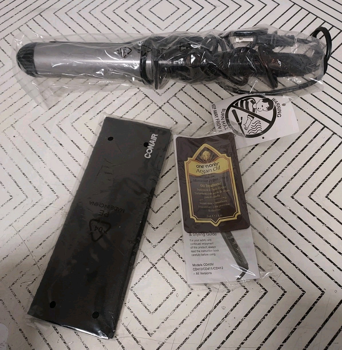 🥥 Conair InfinitiPro 1 1/2" Nano Tourmaline Ceramic Spring Curling Iron🆕️AS IS