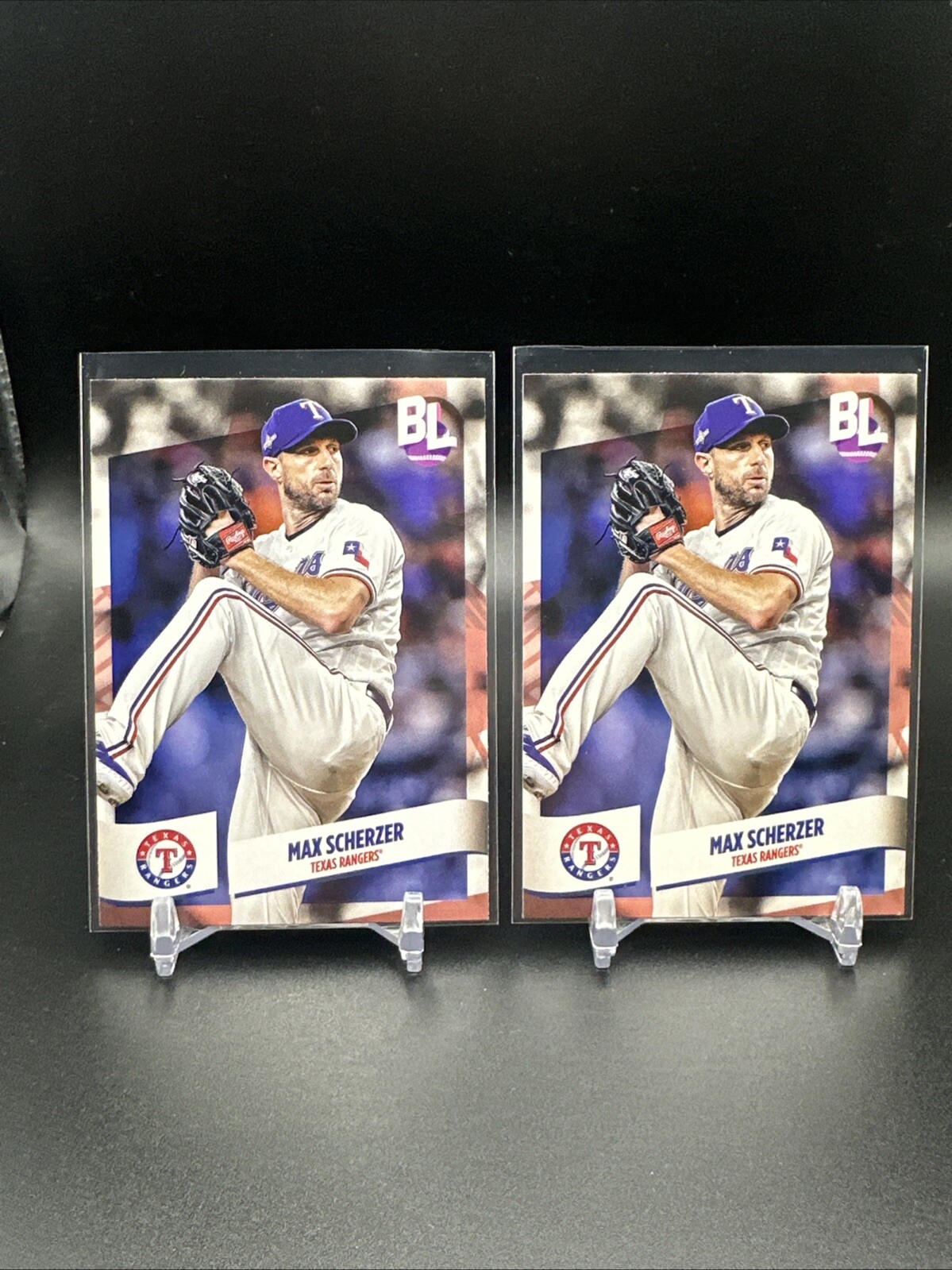 Max Scherzer 2024 Topps Big League Baseball Card #170 Texas Rangers Lot Of 2