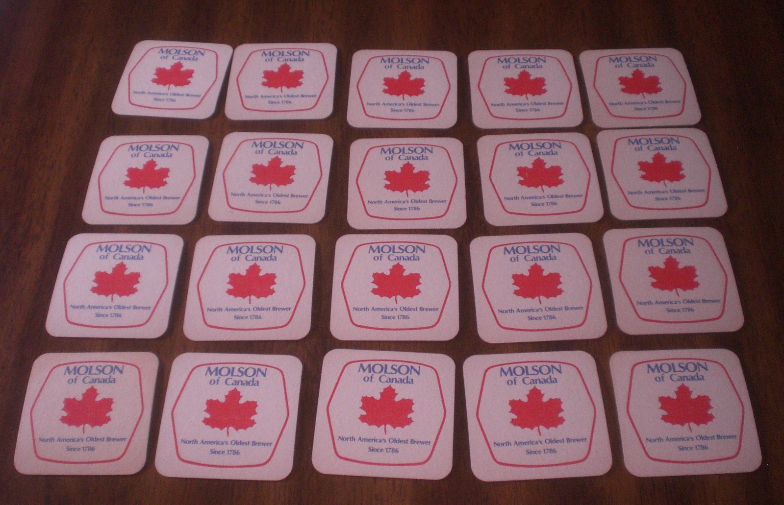 20 MOLSON BEER CANADA'S BEST COASTERS - NEW