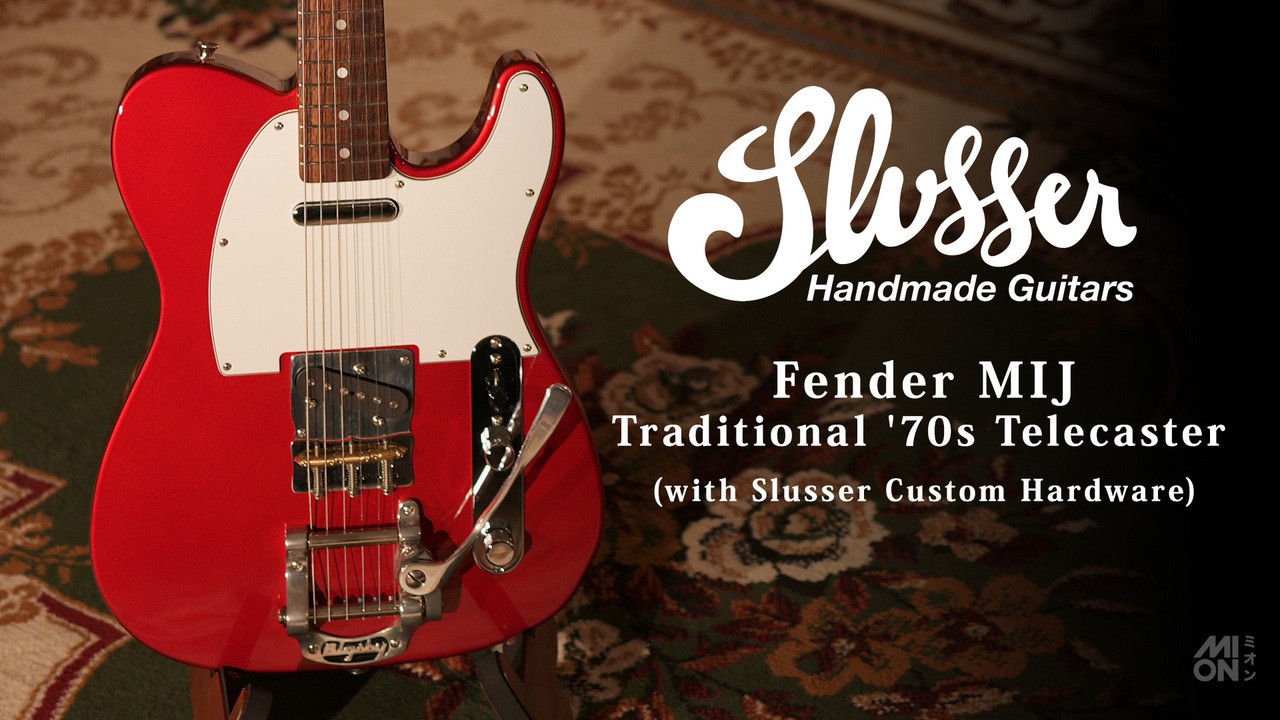 Fender Made In Japan Traditional '70S Telecaster Ash Car 2017 W/ Slusser Custom 