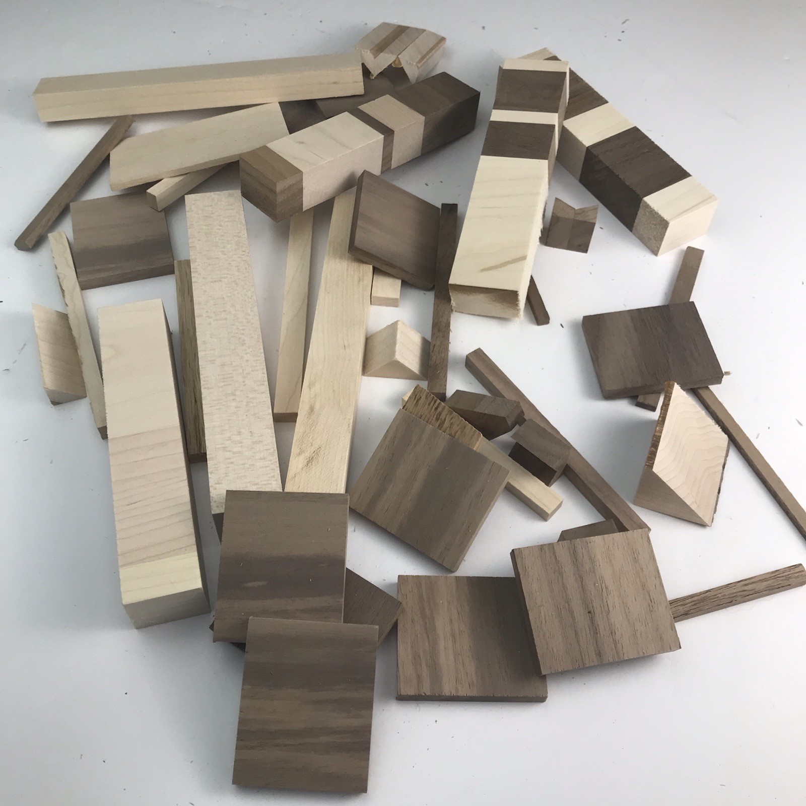 Wood Scraps For Crafting Maple Walnut Raw Hardwood Lumber Art Supplies Lot135