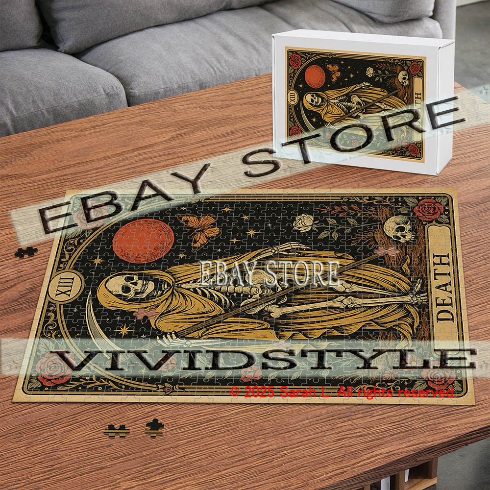 Death Tarot Card aesthetic magical 500pc jigsaw puzzle 15X20.5 in