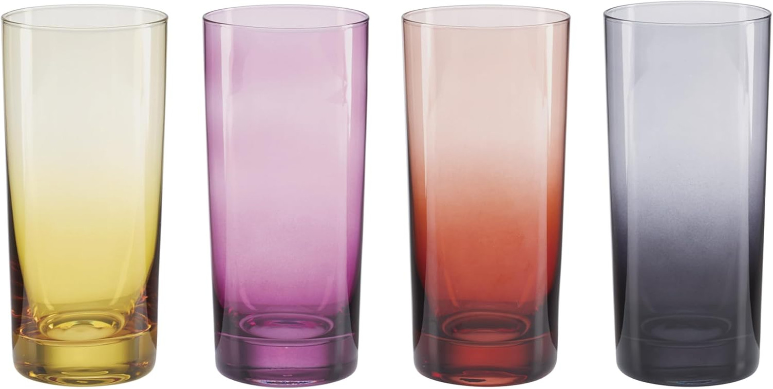 898242 Golden Hour Hiball Glasses, Set of 4