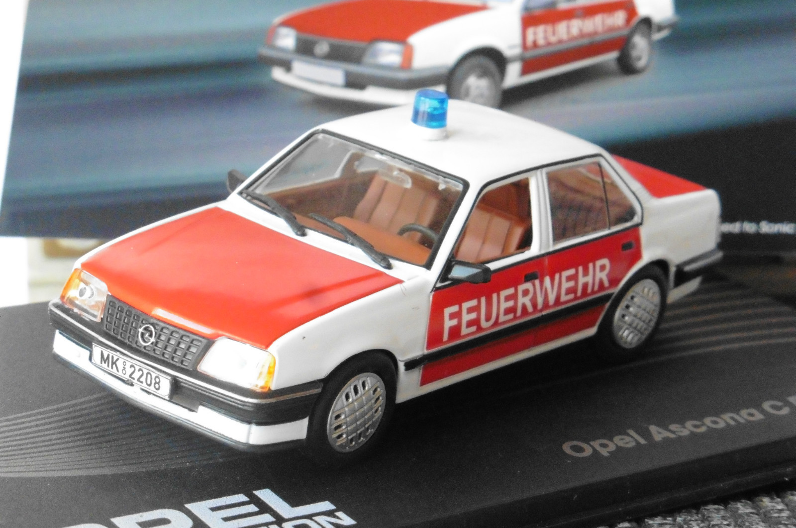 Opel Ascona C Feuerwehr 1982 1988 Ixo Eaglemoss 1:43 Fire Engine Firefighter