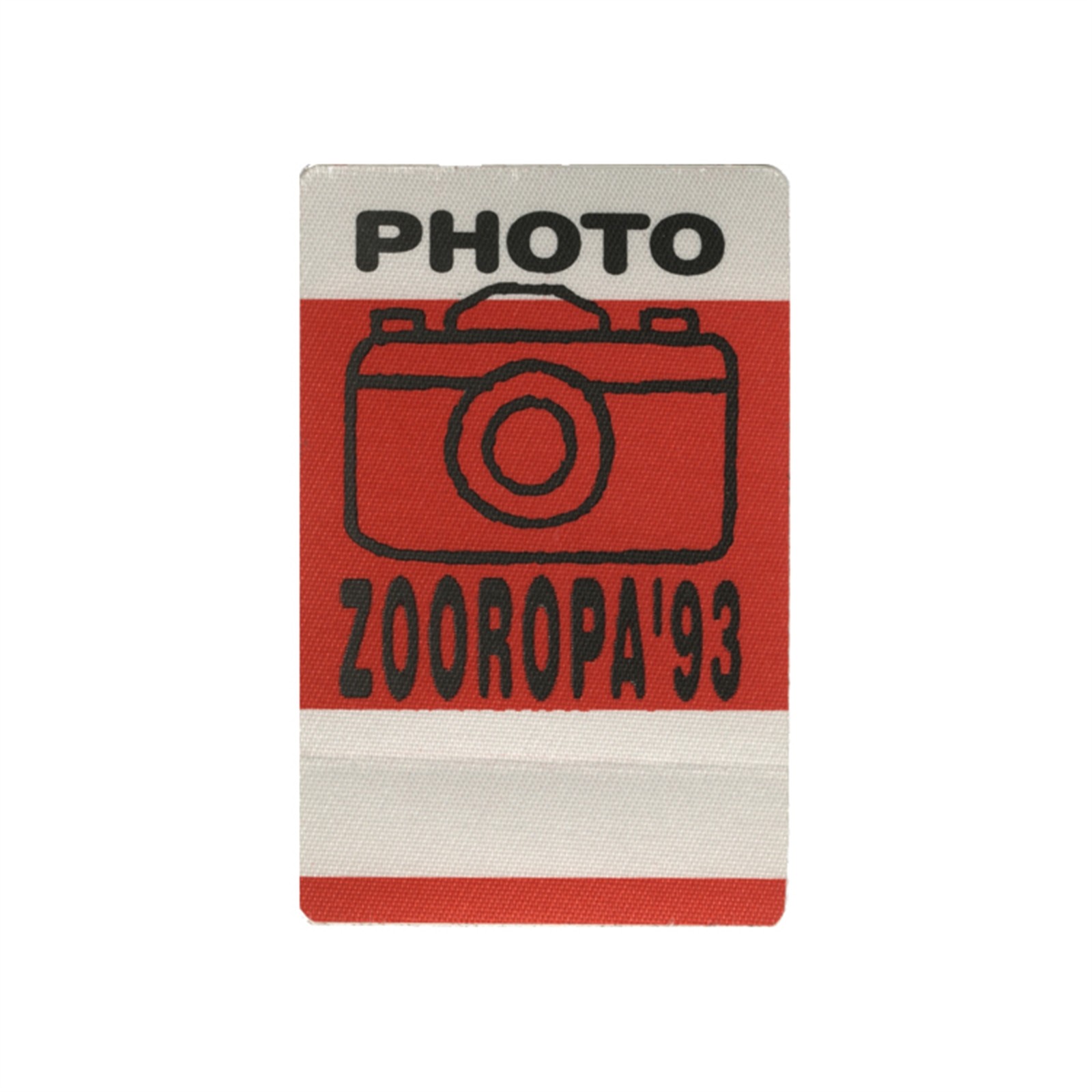 U2 1993 Zooropa Concert Tour Photo Backstage Pass