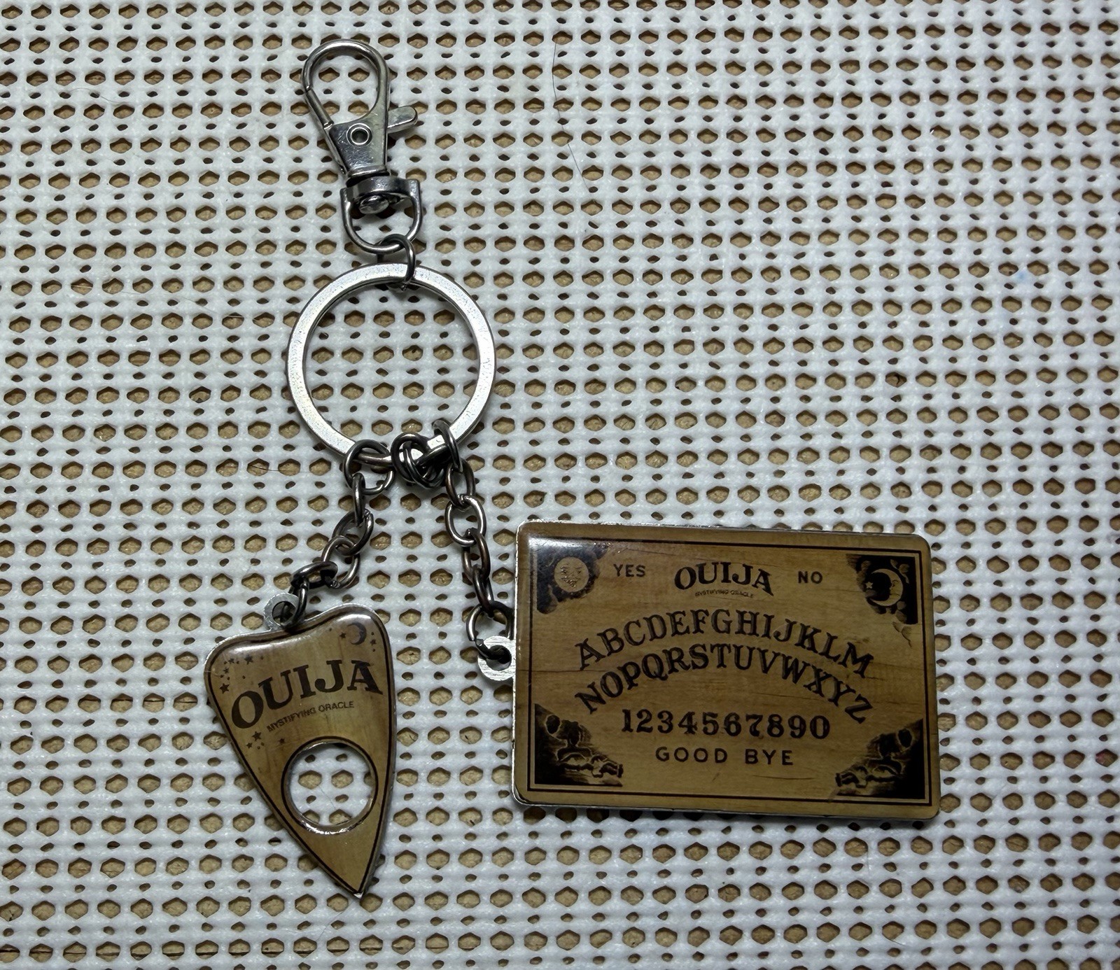 Hasbro 2024 Ouija Board Keychain Preowned Mini Key Ring