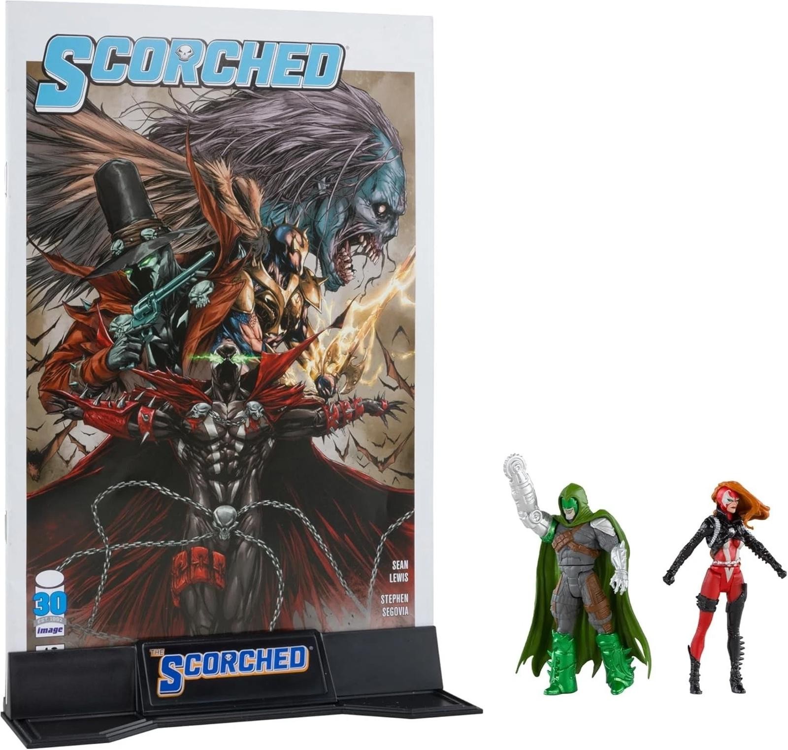 Spawn Scorched She-Spawn Curse Action Figure Set with Comic Book