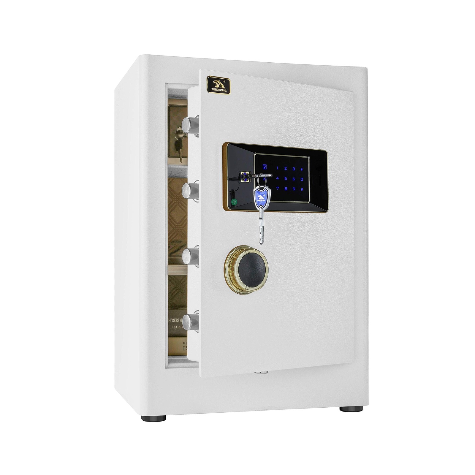 TIGERKING Heavy Duty Security Home Safe, Digital Safe Box- 2.05 Cubic Feet, W...