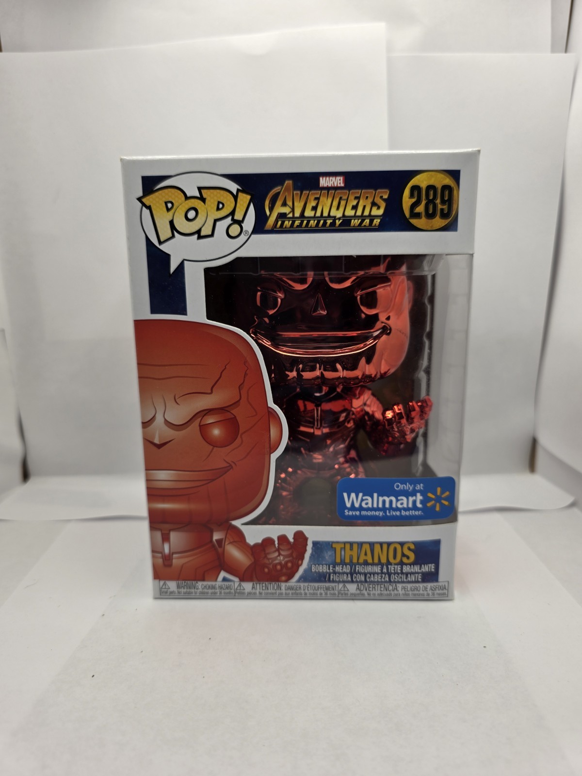 Funko Pop! Vinyl: Marvel - Thanos - (Orange, Chrome) - Walmart (Exclusive) #289