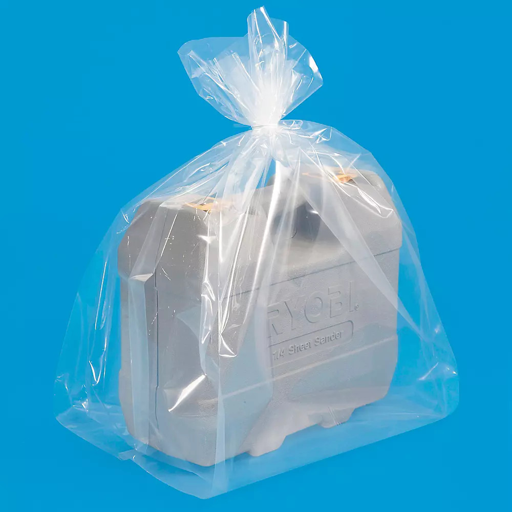 Pack of 250 14 x 14 x 26" 3 Mil Gusseted Poly Bags