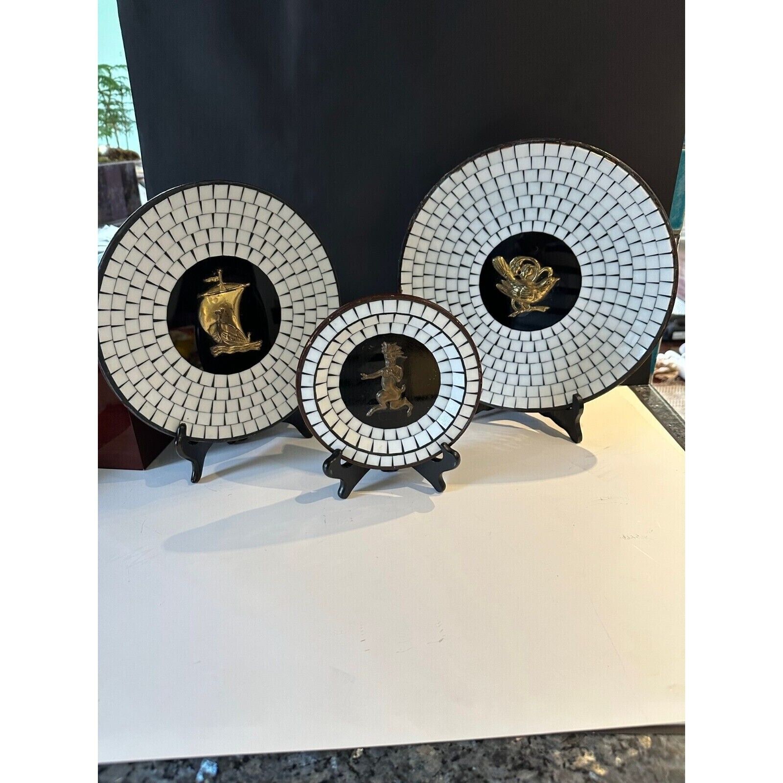 Danish Decorative Plates – Tiled by House of Dana, Handmade Ceramic Wall Art