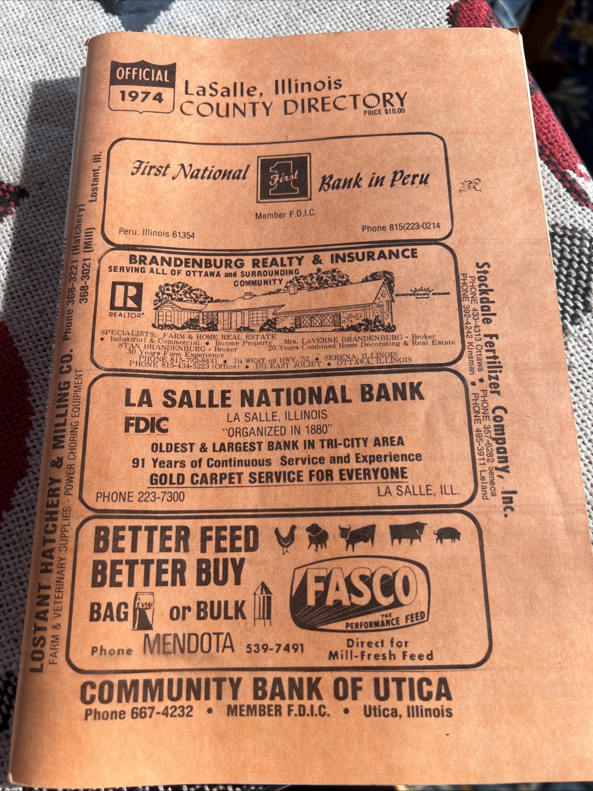 LaSalle County Directory 1974