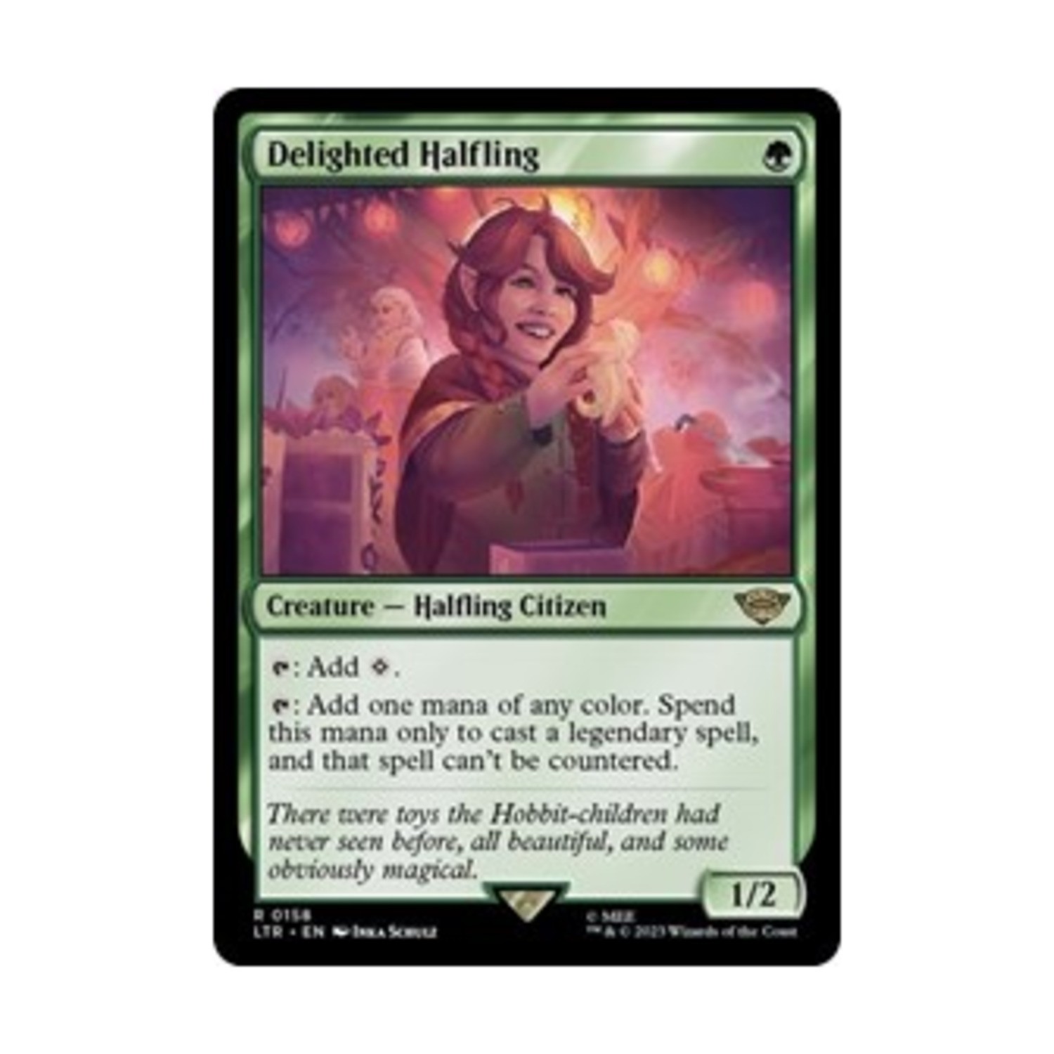 WotC Universes Beyond: Lord of the Rings Delighted Halfling (R) NM