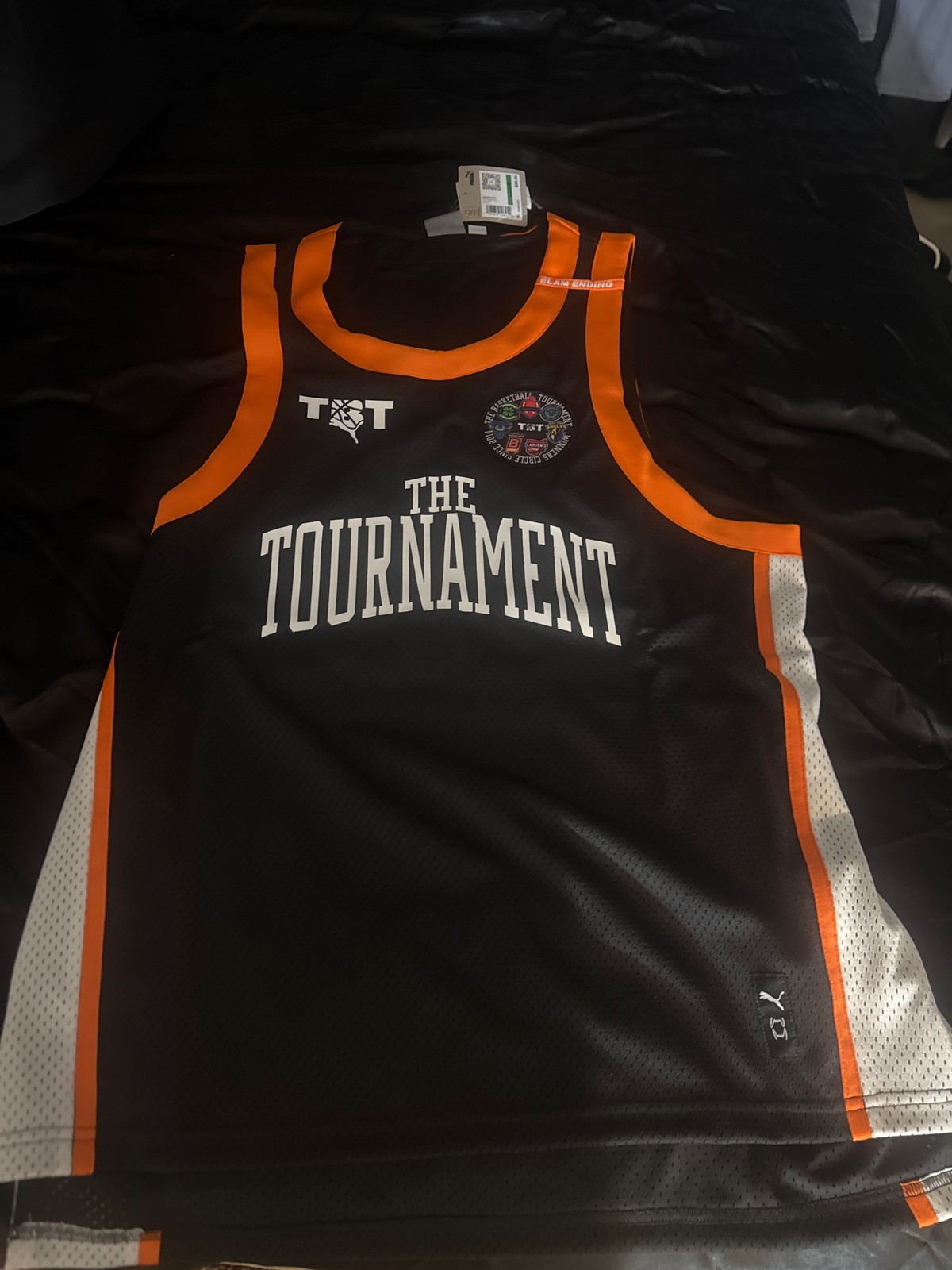 PUMA x The Basketball Tournament TBT Throwback Jersey Black - Men's Size L