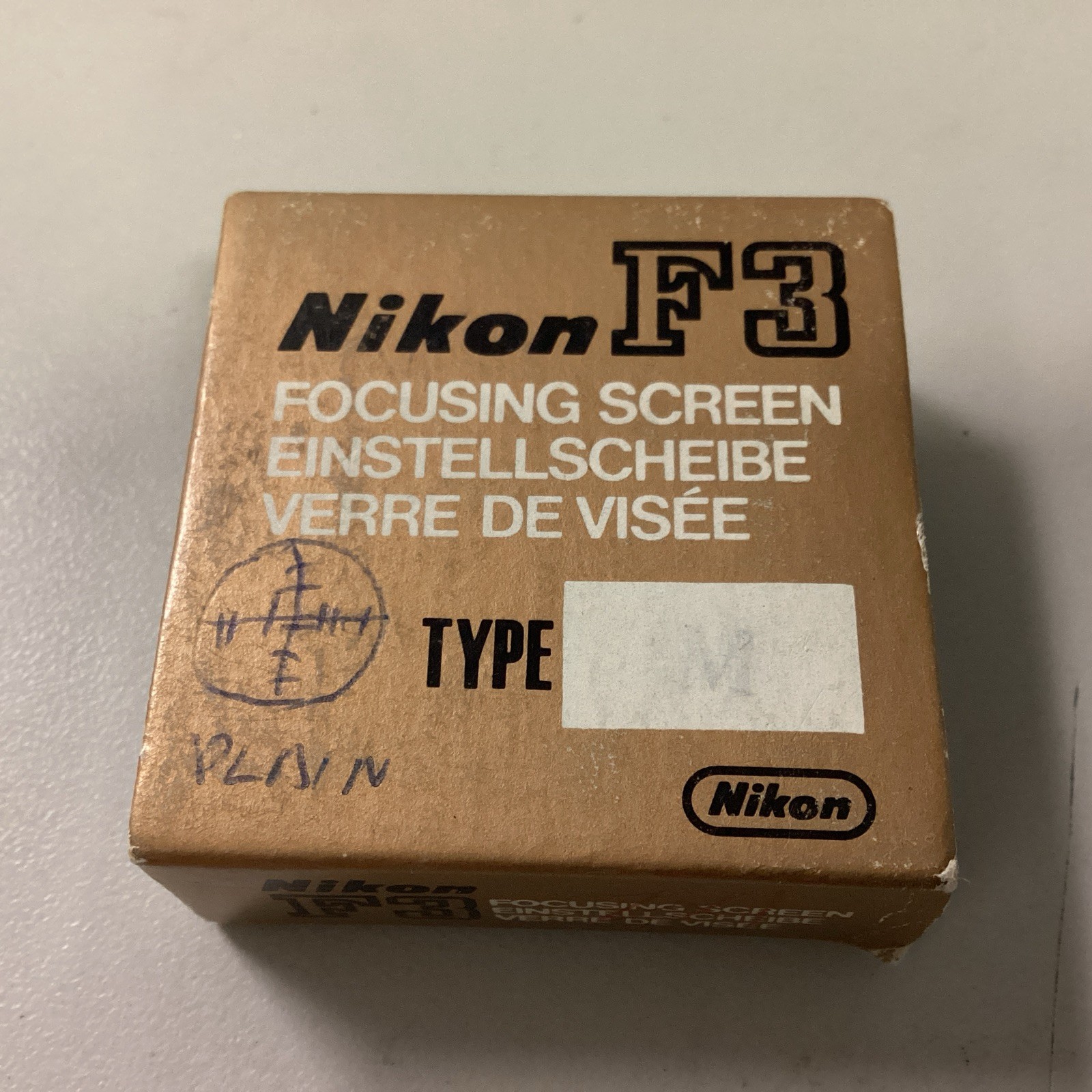 New In Slipcover Nikon F3 Type M Focusing Screen Grid