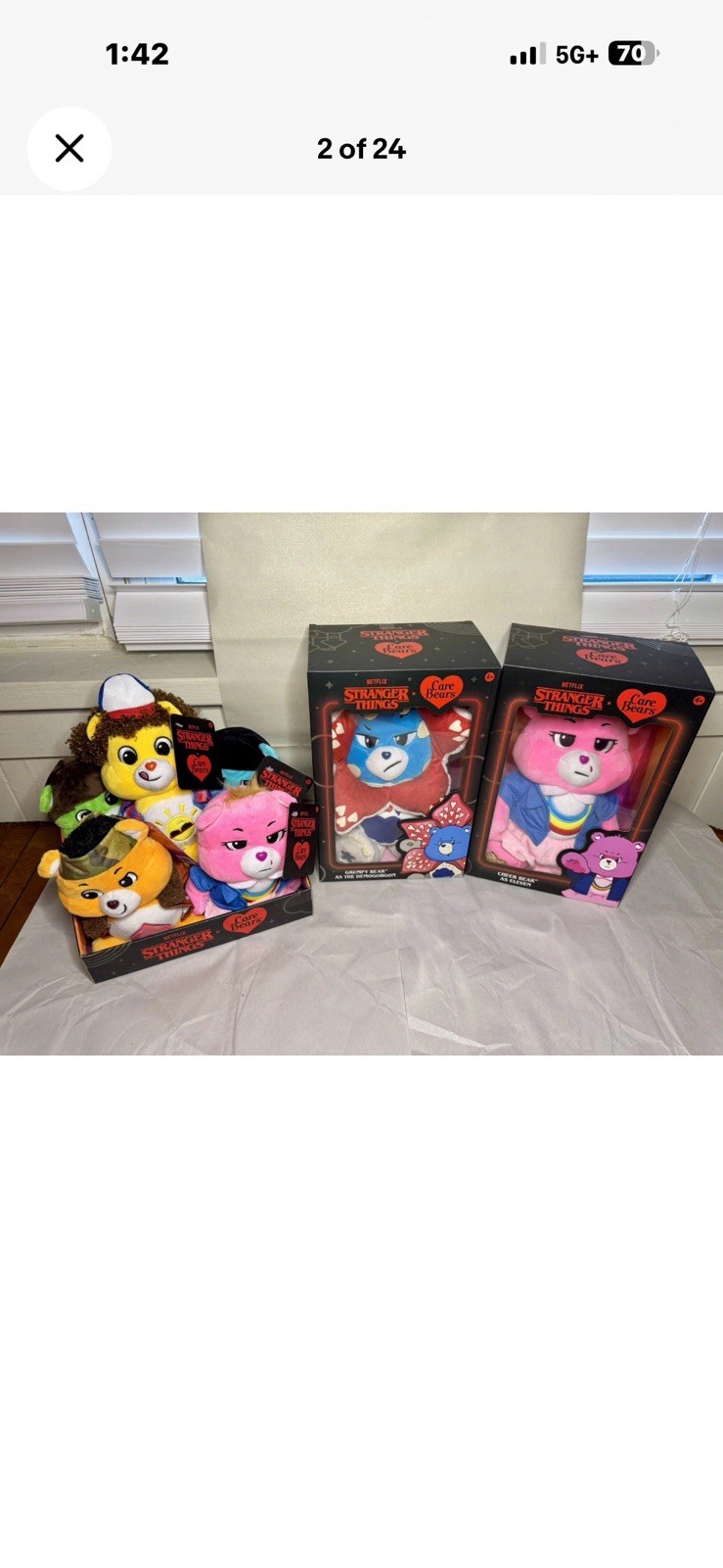 Care Bears Stranger Things Limited Edition Boxed Complete Set Collectible Plush