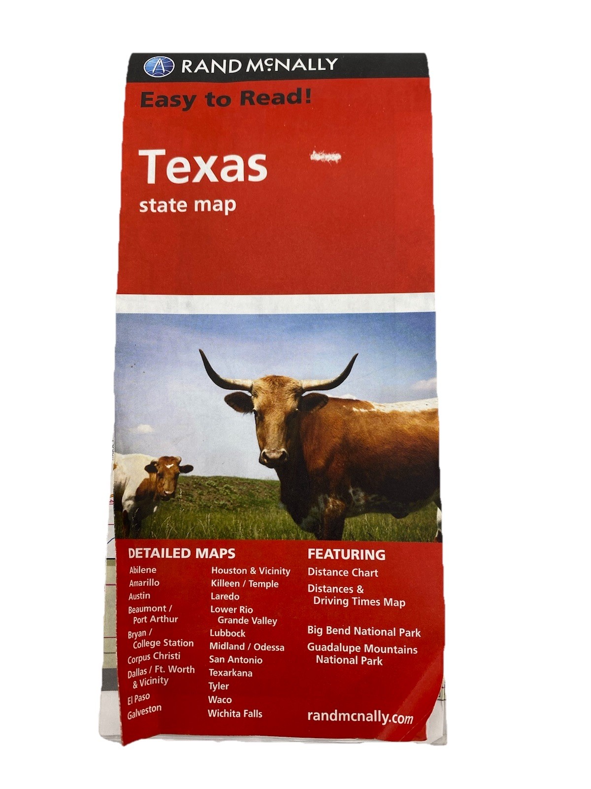 State Map of Texas, Easy To Read!, by Rand McNally