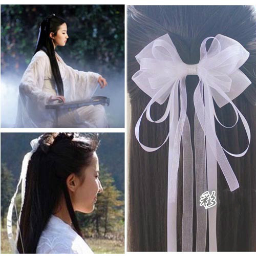 Satin Ribbon Bows Bowknot Hair Clip Wedding Bridal Long Tail Bridesmaid Barrette