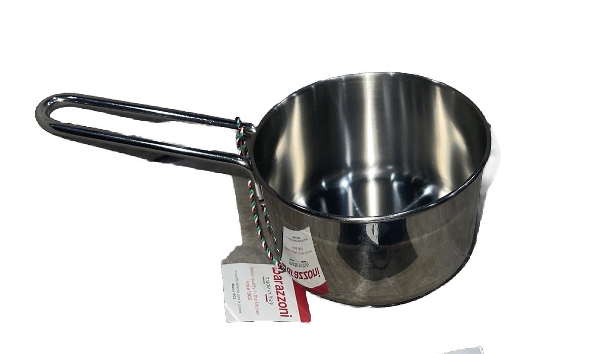 BARAZZONI S.P.A. Steinless Steel Saucepan 10 Cm Diameter MADE IN ITALY NWT
