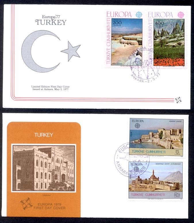 TURKEY 1977-8 EUROPA FDC