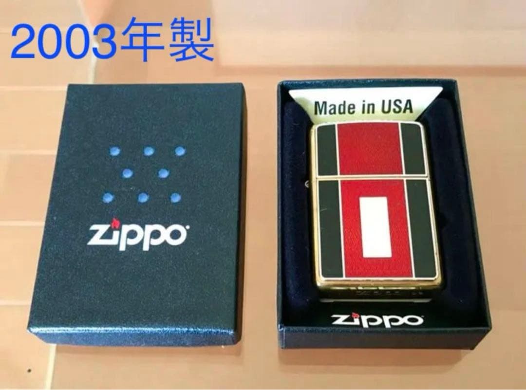 Price change Zippo Cloisonne metal plated Solid brass Made in 2003 Good