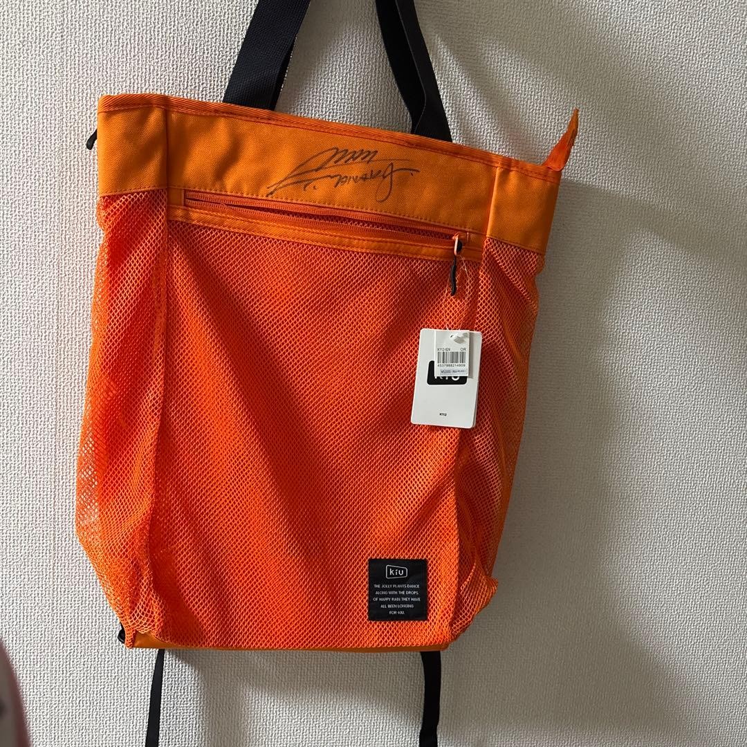 MAN WITH A MISSION Tokyo Tanaka Signed Orange Backpack Backpack Used