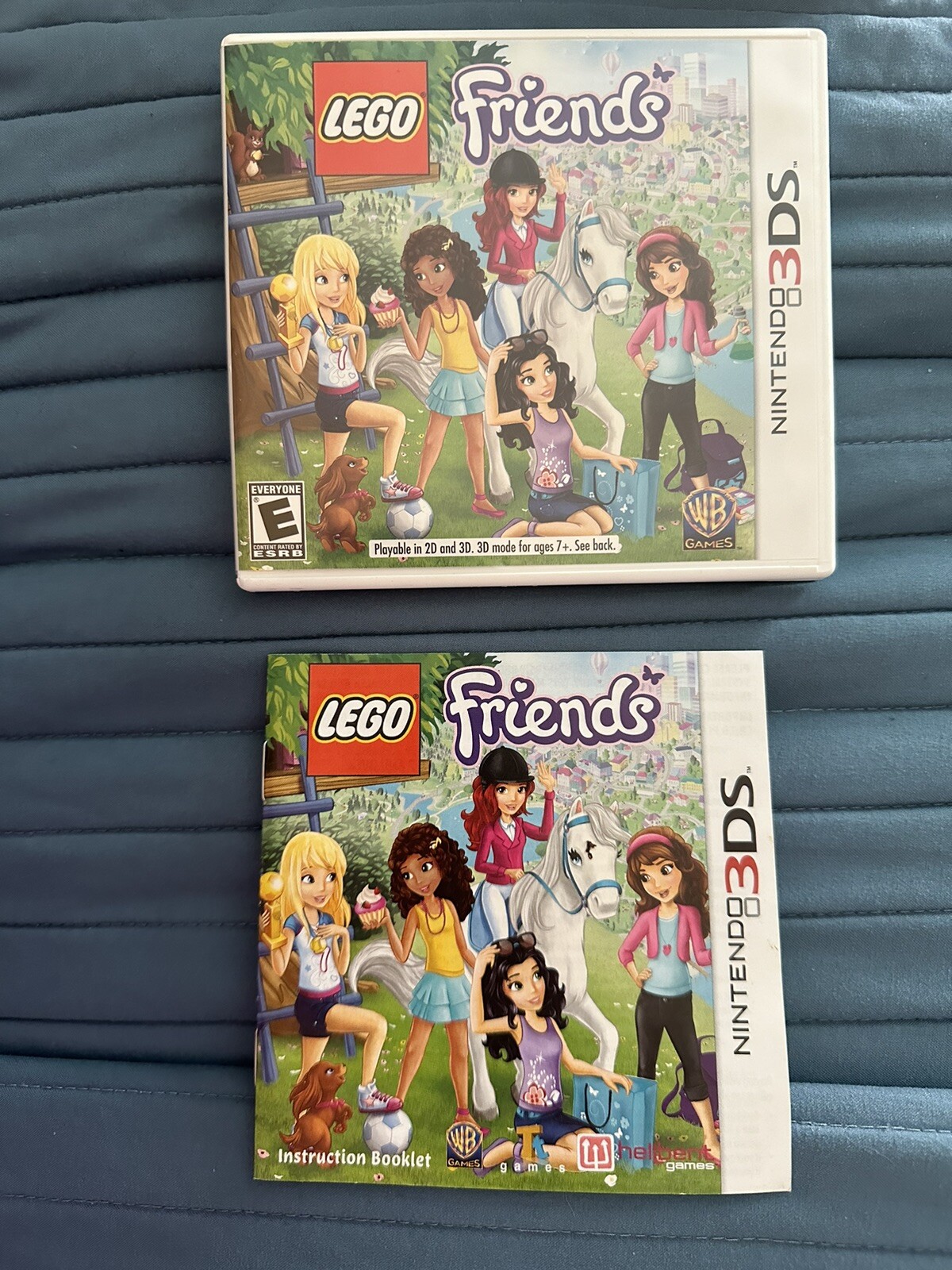 Nintendo 3DS LEGO Friends REPLACEMENT Authentic Case & Manual ONLY **NO GAME**