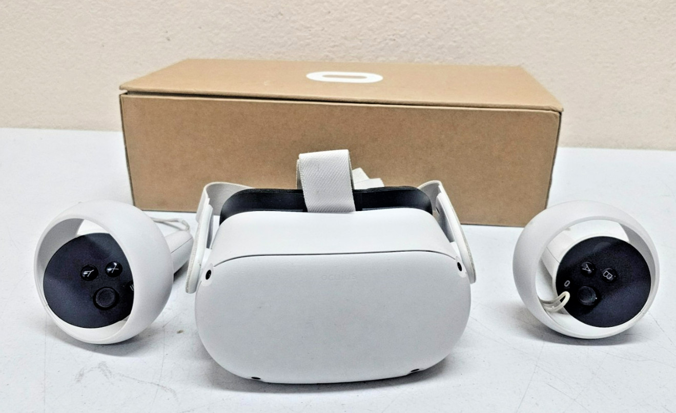Meta Quest 2 VR Headset, Controllers, Charger, 128GB