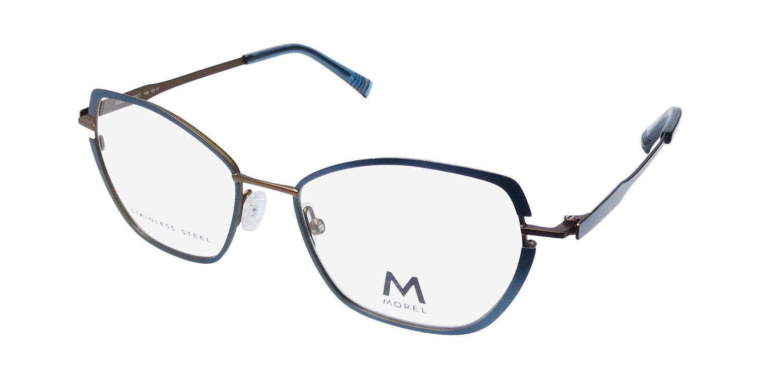 NEW MOREL NOMAD 40209N EYEGLASS FRAME WOMENS GREEN 53-17-140 FULL-RIM VD11 CAT