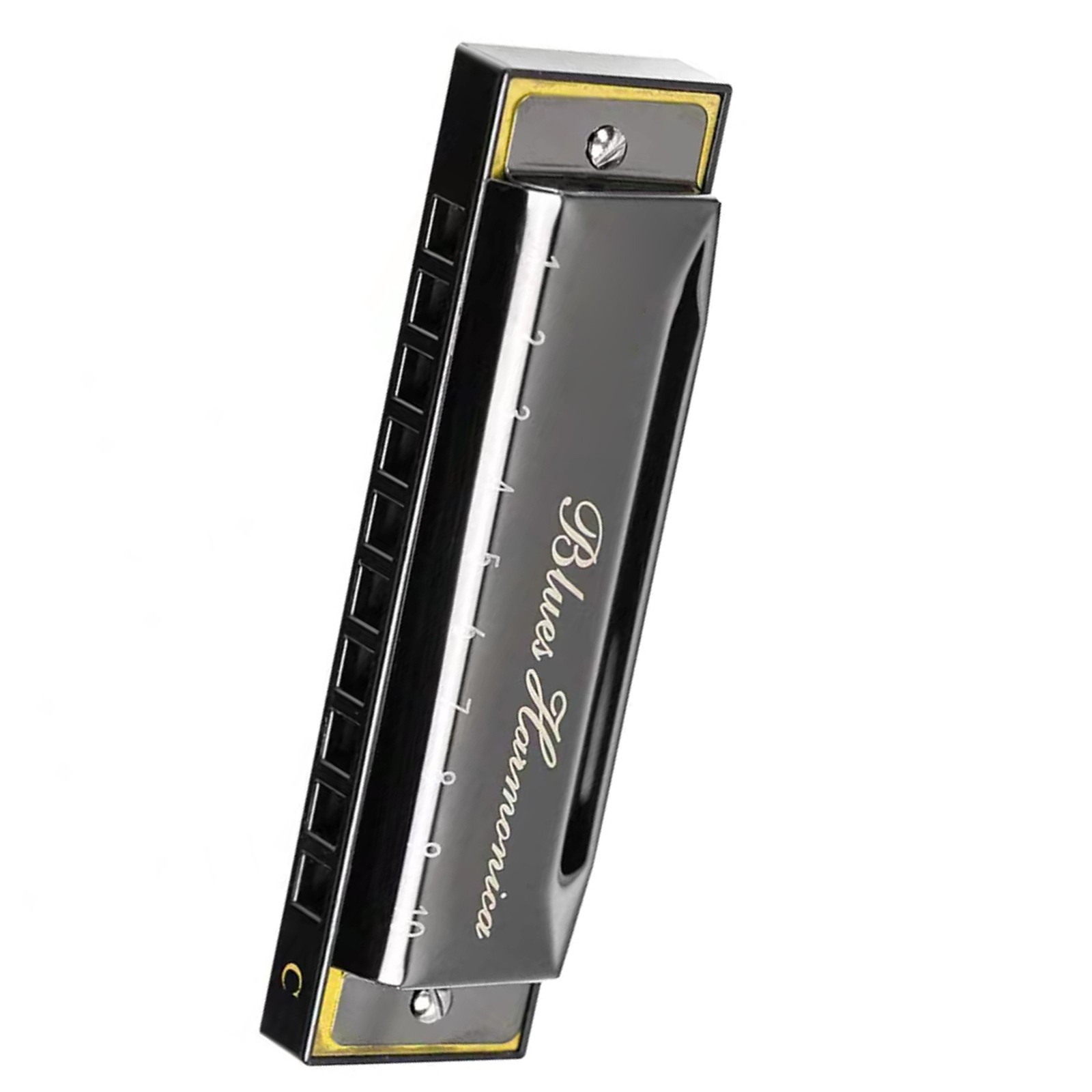 Mini 10 Hole Key of C Blues Harmonica French Harp Mouth Organ Phosphor Bronze h