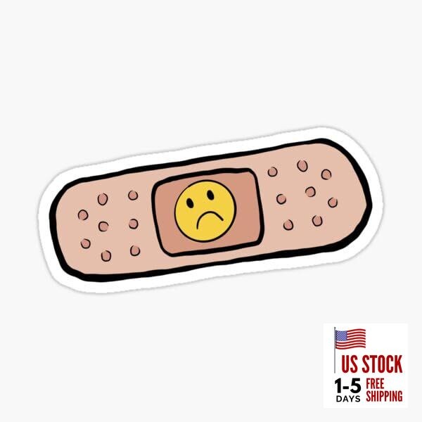 Funny Band Aid Car Sticker Decal for Wall, Laptop, Cell, Truck Sticker for 