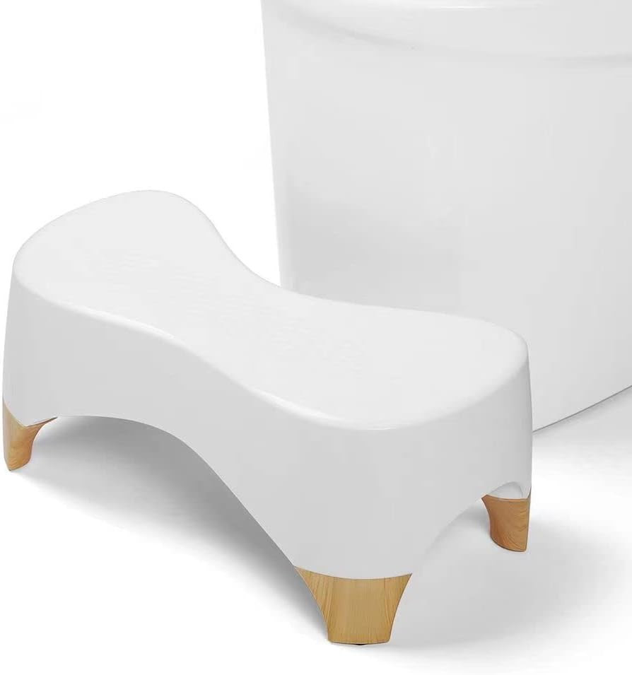 Toilet Stool Squat Adult,Gligam Poop Stool for Bathroom,Bearing 550 Lbs Weight,T