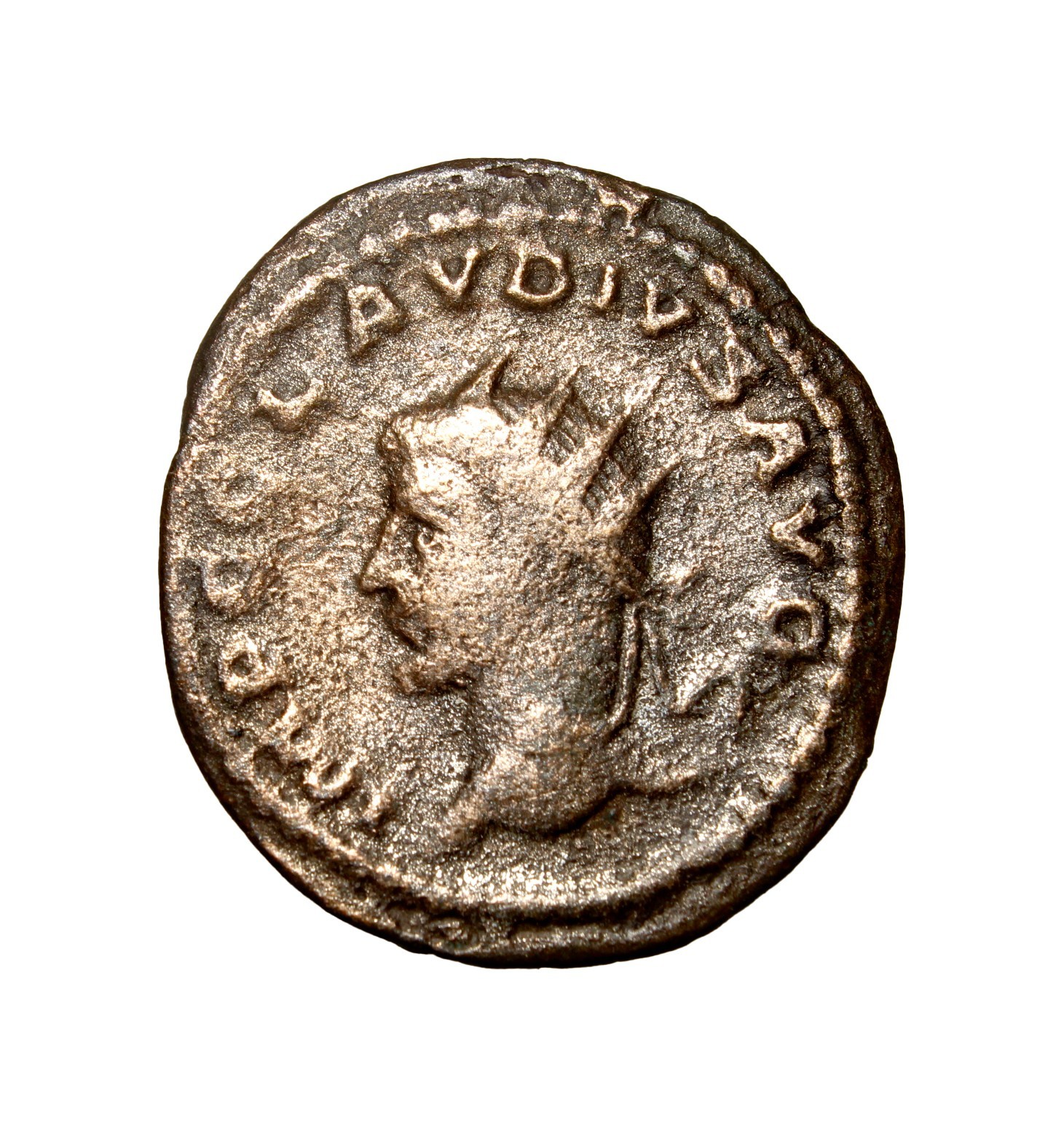 Roman Imperial Claudius II Gothicus, 268-270. Antoninianus Spear Shield