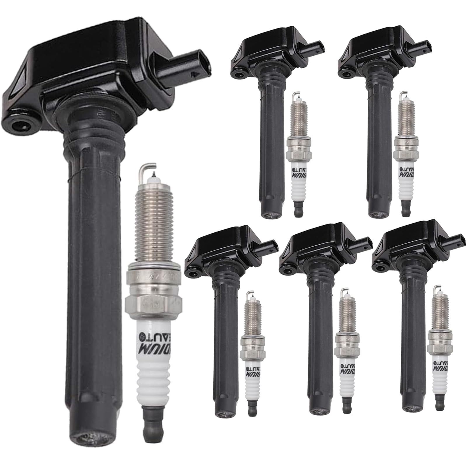 UF648 Ignition Coil Pack 05149168AI And Iridium Spark Plug Set Of 6 Fit For D...