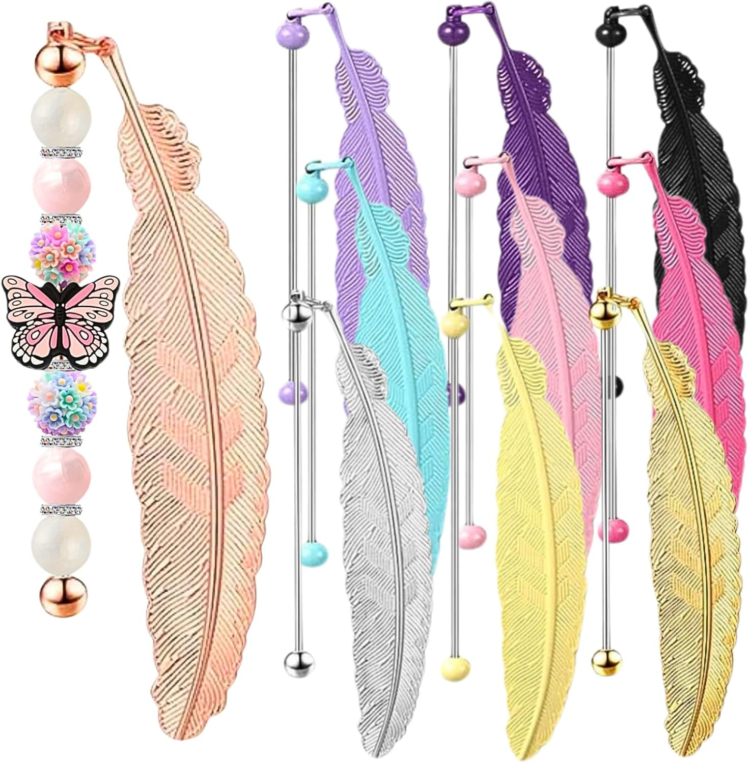 10 DIY Metal Beadable Bookmarks with Custom Charms for Students & Teachers