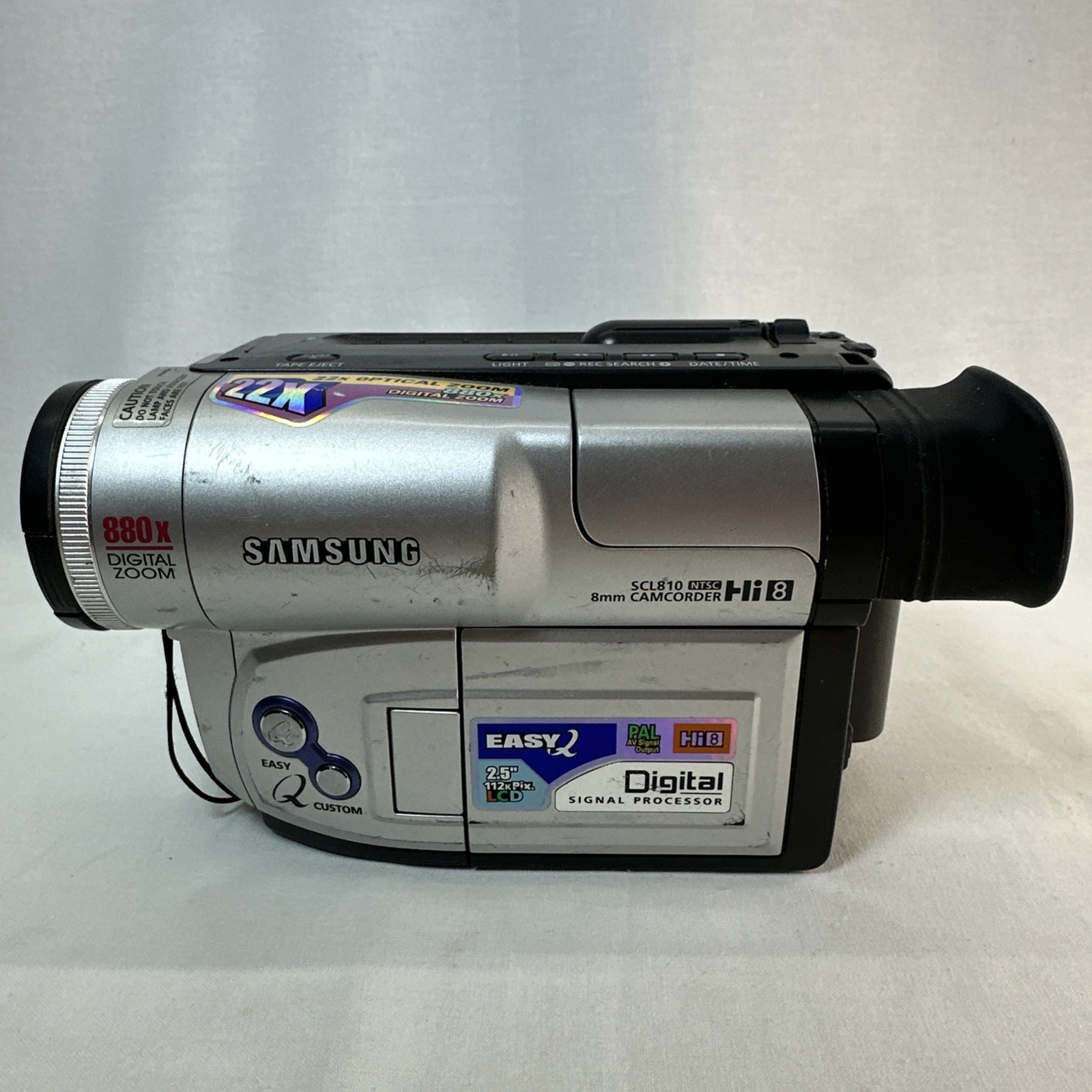 Samsung SCL810 Hi8 8mm Camcorder Video Camera Tested Working w/ AC Charger