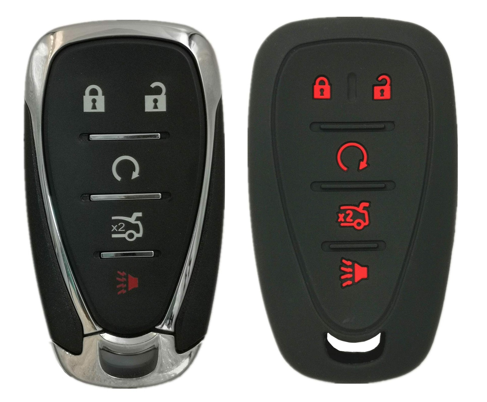 KAWIHEN Keyless Entry Remote Key Fob Shell Cover Compatible with Chevrolet... 