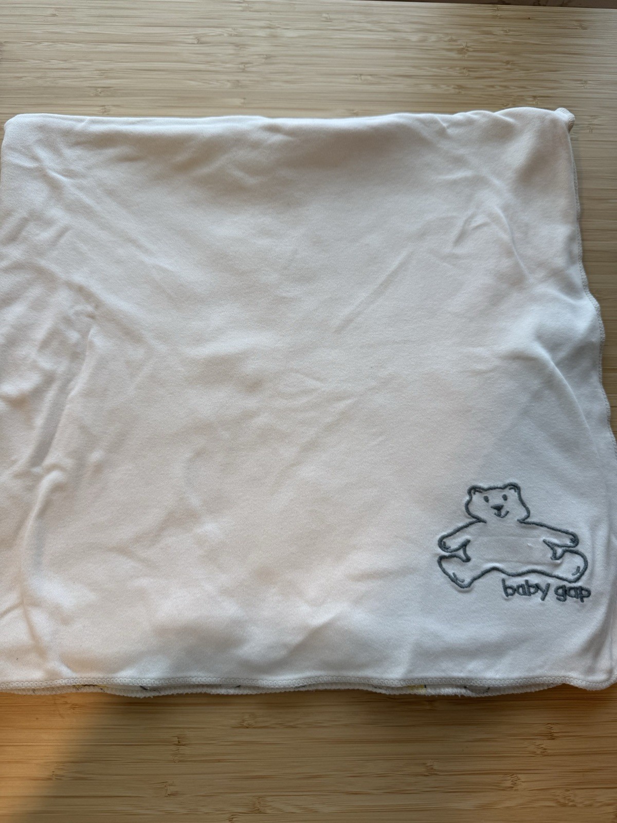BABY GAP Baby Blanket  CLOUD Security Lovey Embroidered Bear ￼