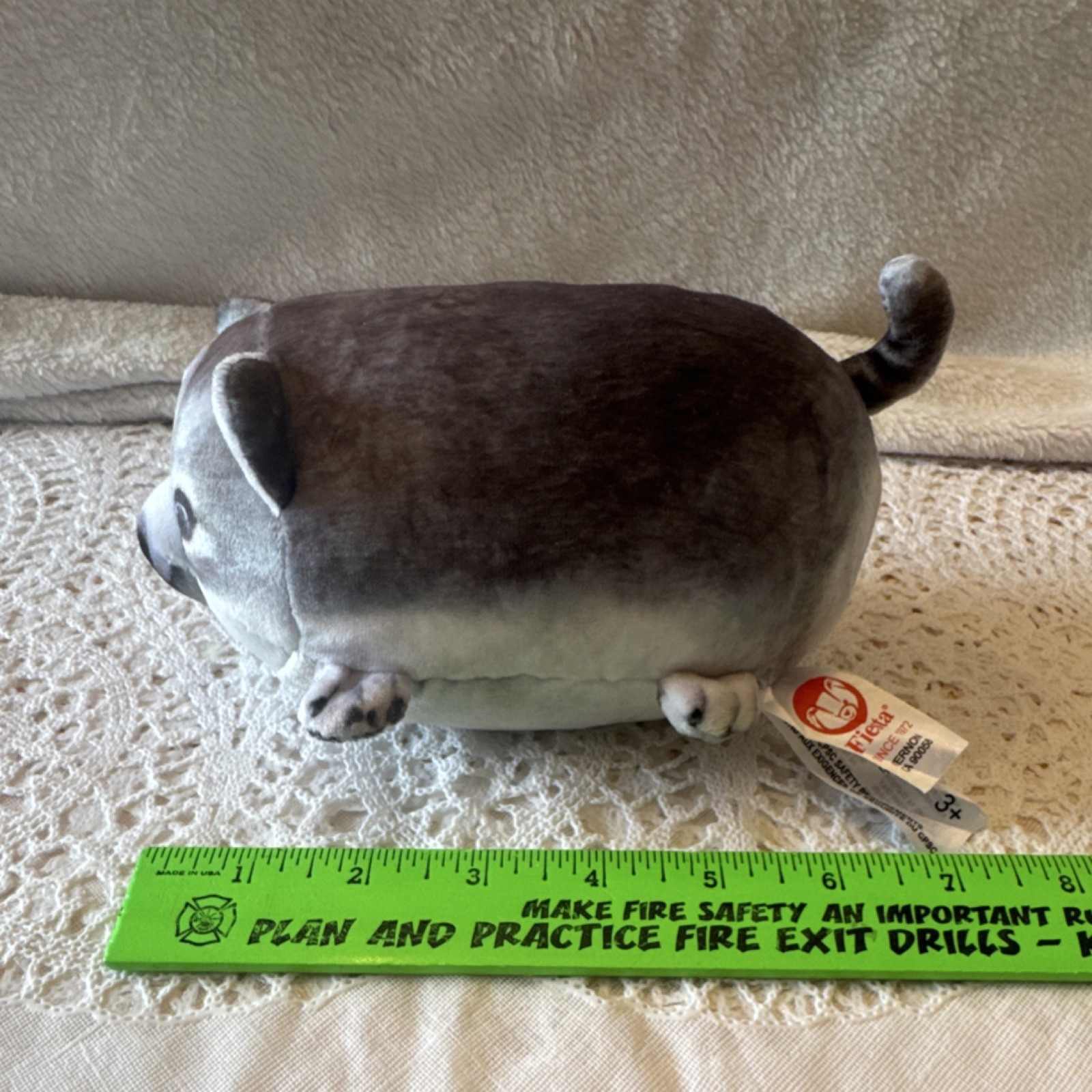 Fiesta Wolf Plush Doll Gray White 6in Washable Mini Size C20691W Age 3+