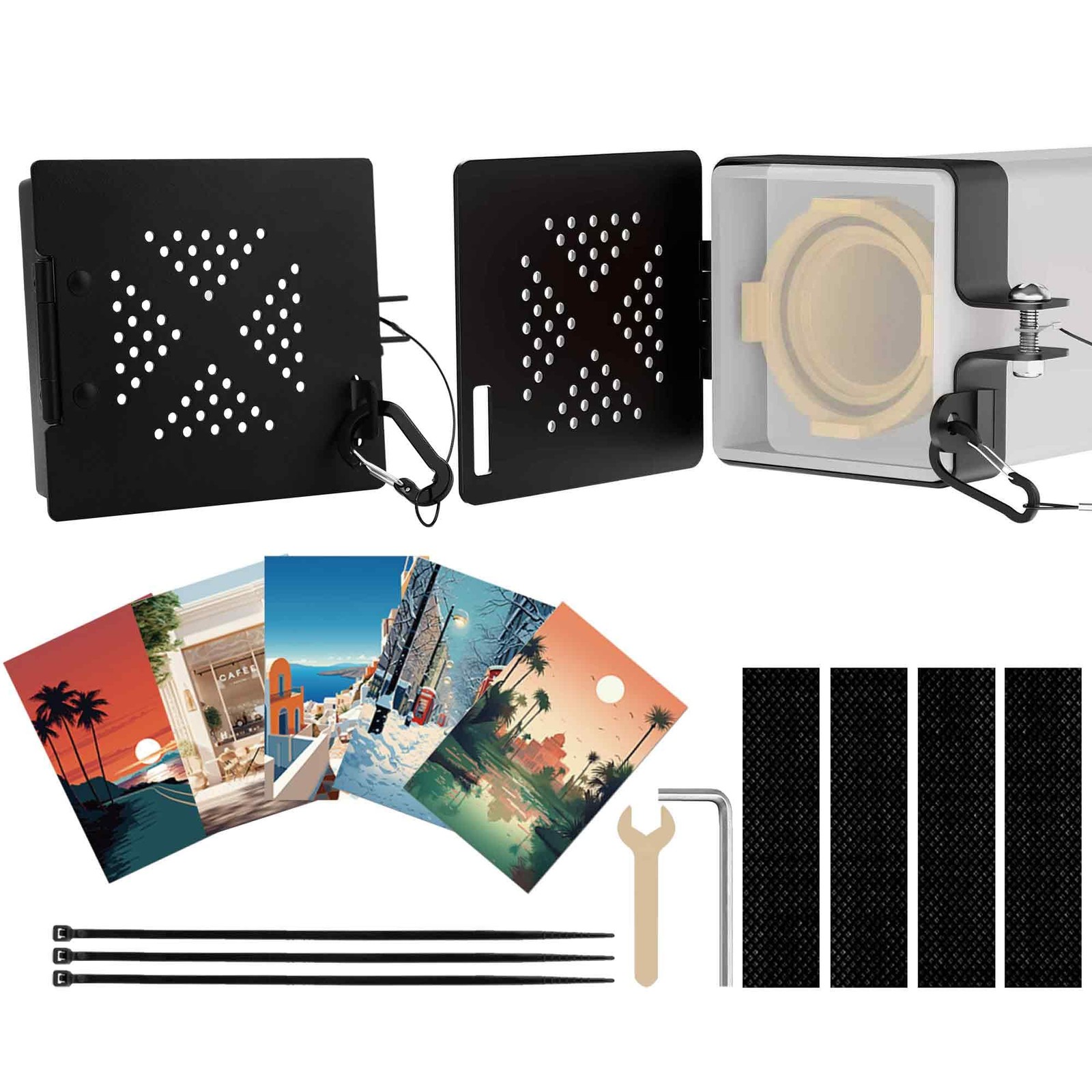 XEEP 2 Pack Aluminum RV Bumper End Cap- Fits 4 Inch Square Camper Bumpers,... 