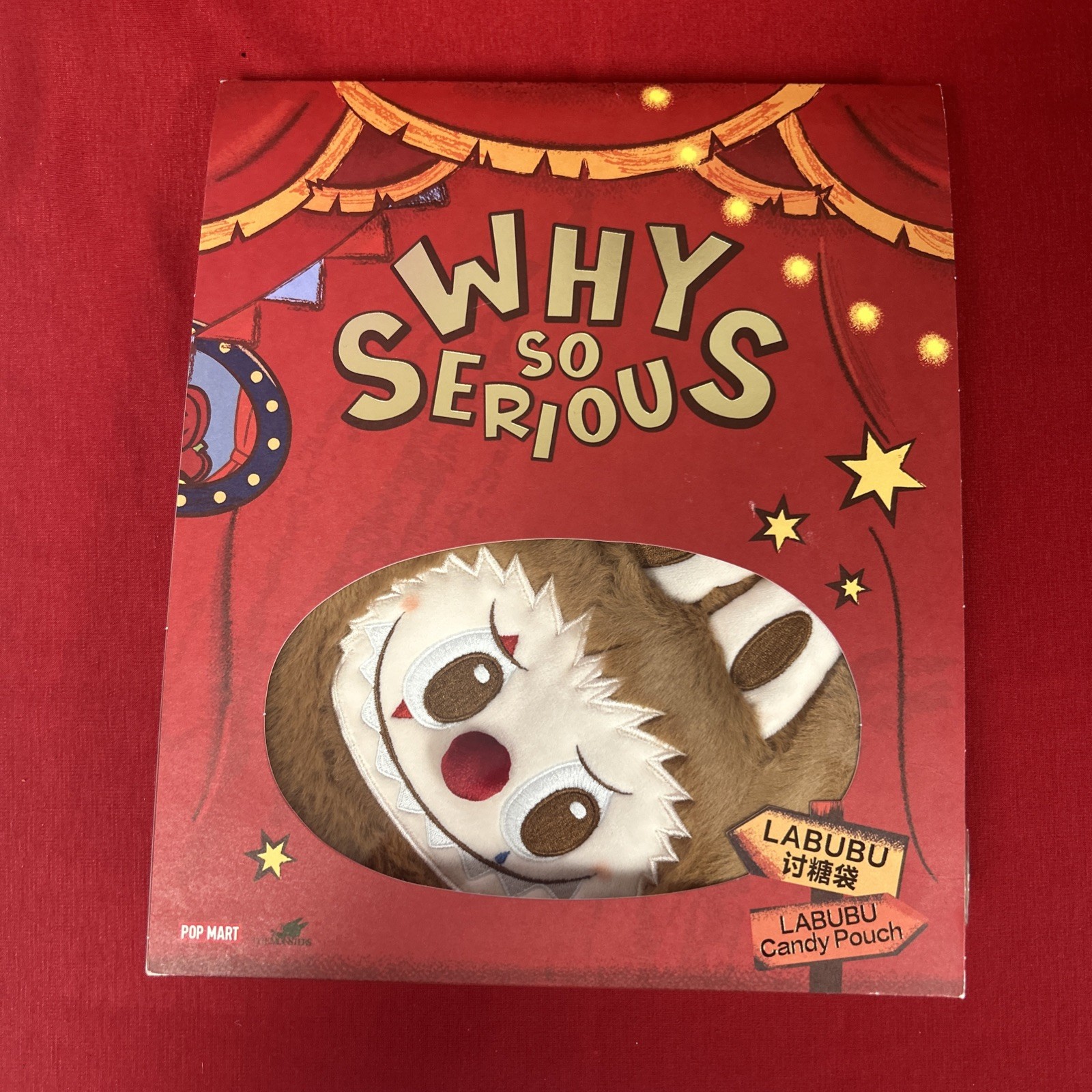 Authentic PopMart Labubu Candy Pouch “Why So Serious”. Brand New In Box