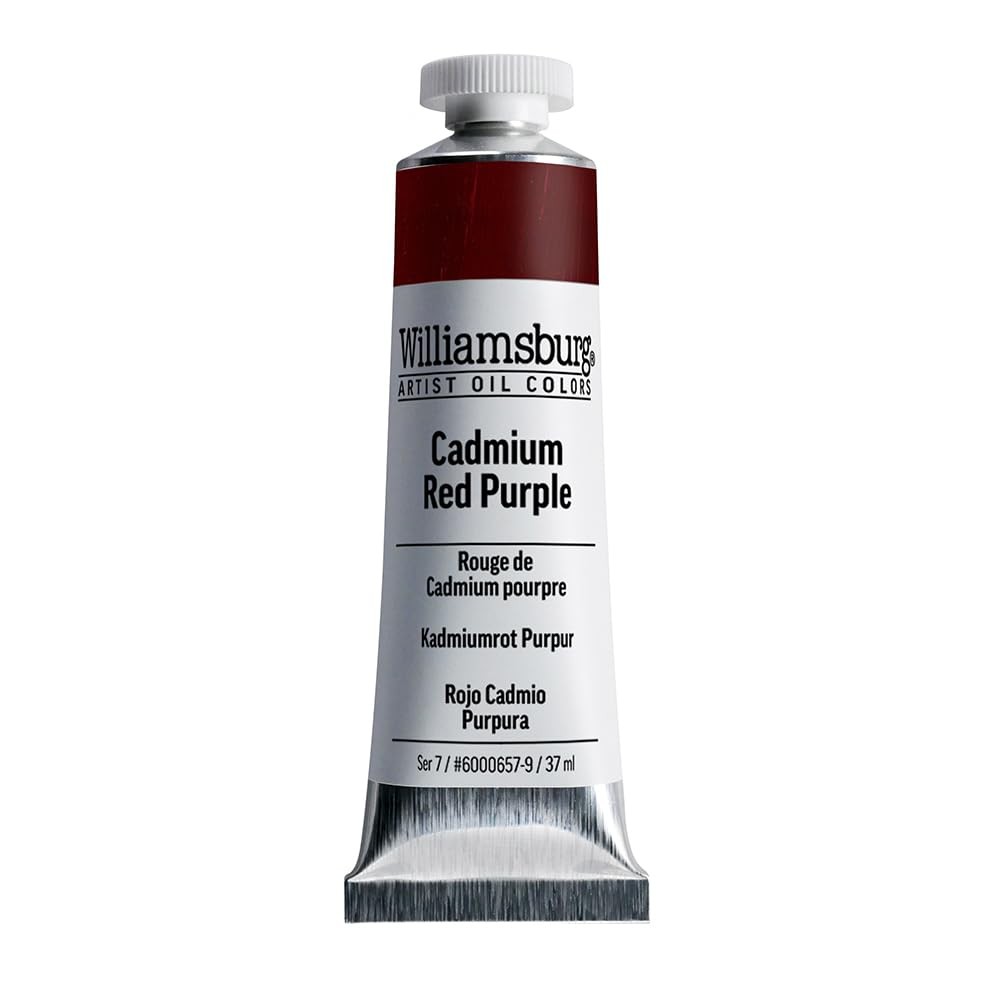 Williamsburg GOLDEN Artist Oil Paint, Cadmium Red Purple, 37ml Tube