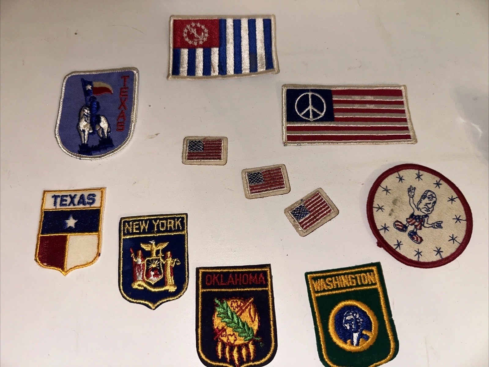 Vintage USA Nixon Power Squadron States Patches Texas 