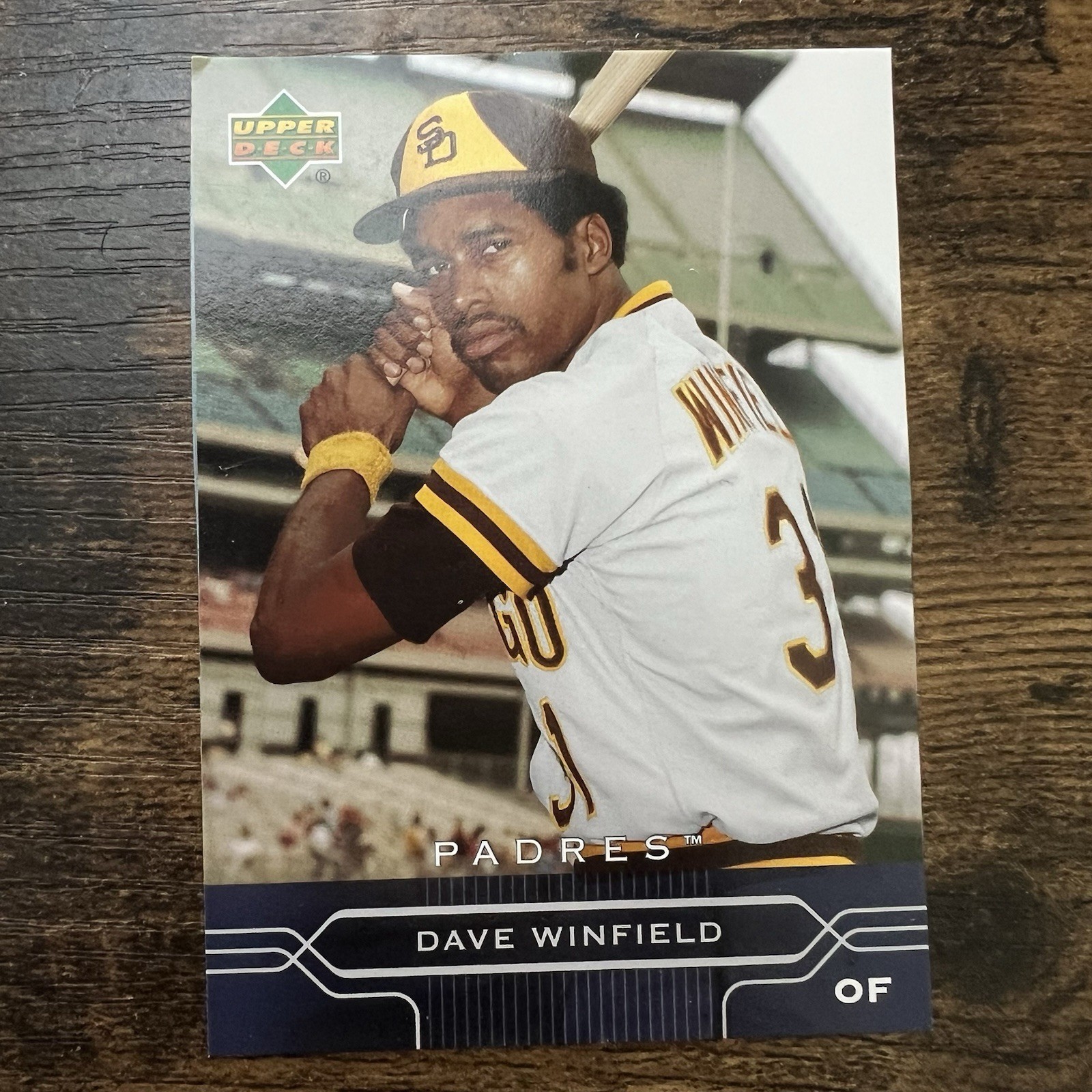 Dave Winfield Signed Upper Deck Cooperstown Collection Padres Baseball Card HOF