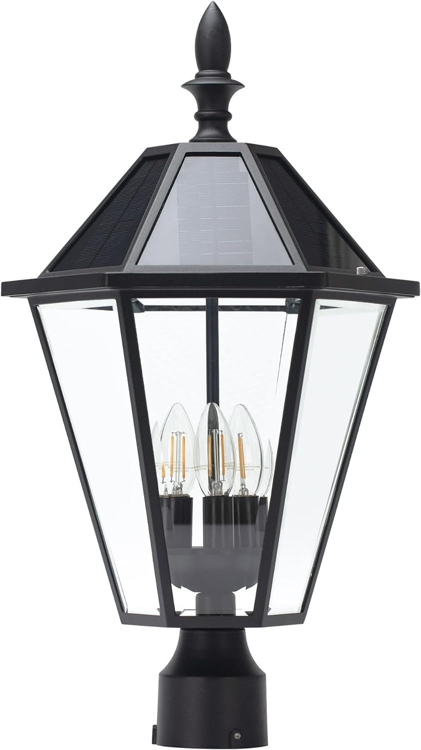 Solar Light Outdoor, Dusk to Dawn Vintage Street Lights  (Base Not Included)