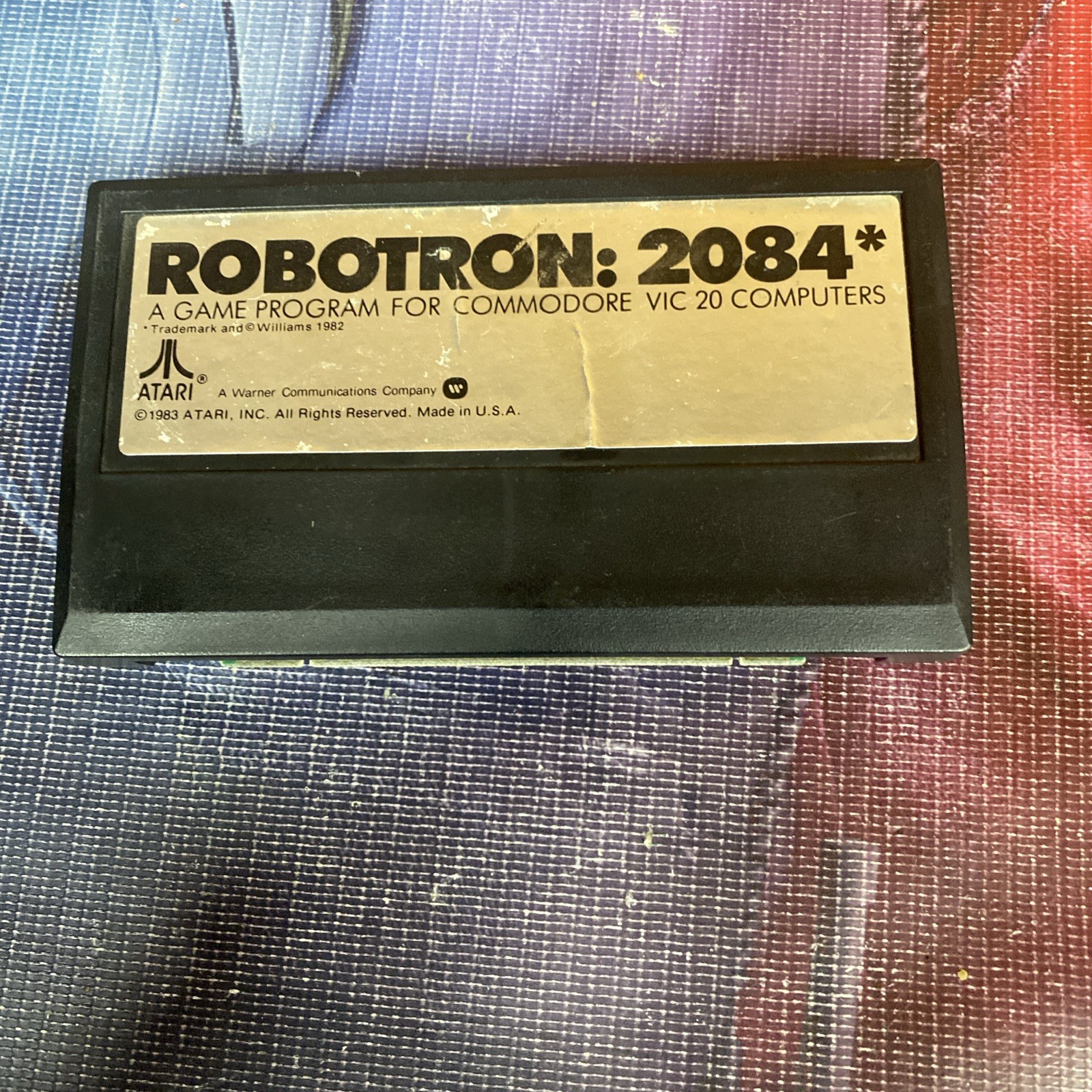 Vintage - Arcade Commodore VIC 20 -- ROBOTRON 2084 Rare Original Untested