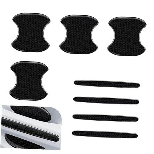 Car Door Handle Protector, Car Door Bowl Anti-Scratch Protective 8 PCS Black