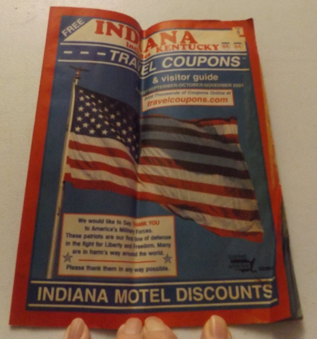 Booklet of FREE Travel Coupons for INDIANA & KENTUCKY with 1994 Visitor Guide