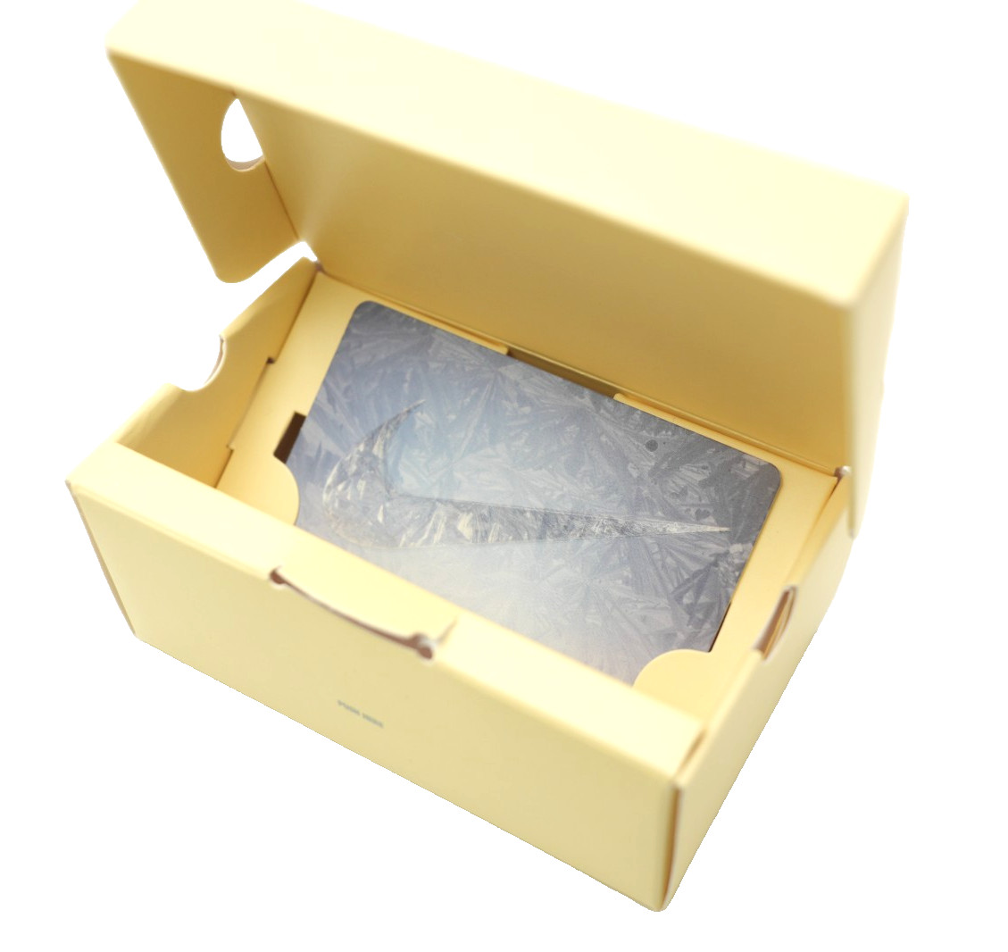 NIKE $200 Gift Card Mini Shoe Box - Peel-off 100% intact - Free Ship US Only
